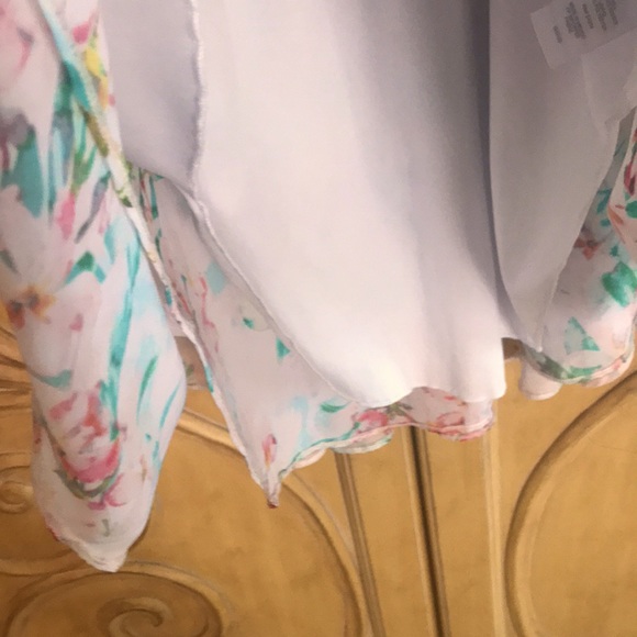 Bisou Bisou Chiffon Floral Dress Light Pink - Picture 7 of 12